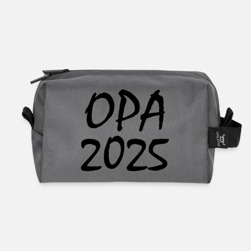 Opa 2025 - Recycelte Kulturtasche - Anthrazit