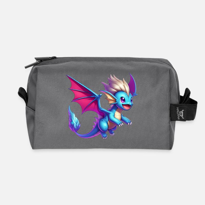 Drache - Recycelte Kulturtasche - Anthrazit