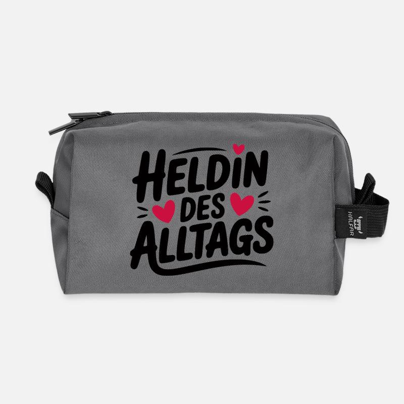 Heldin des Alltags Design - Recycelte Kulturtasche - Anthrazit