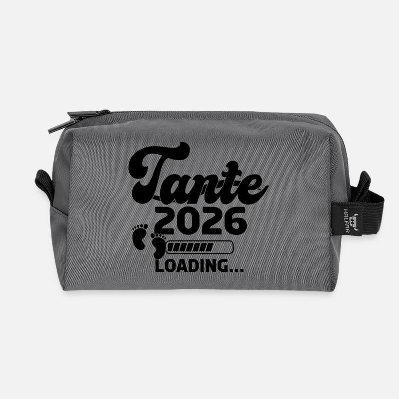 Tante 2026 Loading - Recycelte Kulturtasche - Anthrazit