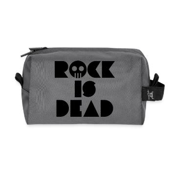 Rock ist tot - Recycelte Kulturtasche - Anthrazit - Vorne