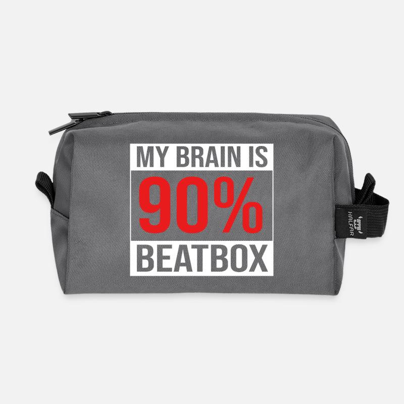 Beatbox - Recycelte Kulturtasche - Anthrazit