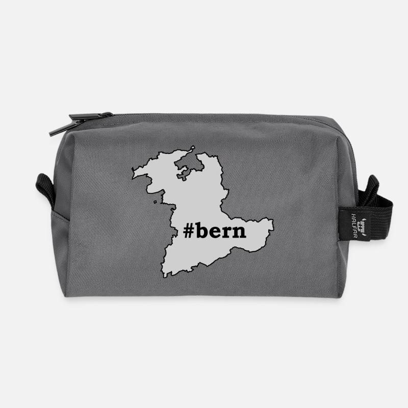 BE Bern - Recycelte Kulturtasche - Anthrazit