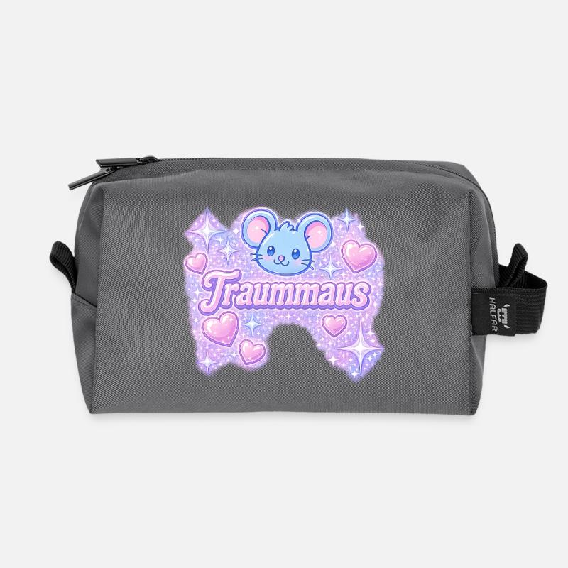 traummaus / y2k Design - Recycelte Kulturtasche - Anthrazit