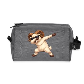 Dabbing Widder - Recycelte Kulturtasche - Anthrazit - Vorne