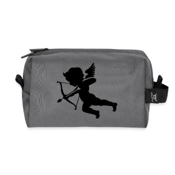 Cupidon 1 - Trousse de toilette en tissu recyclé - anthracite - Devant