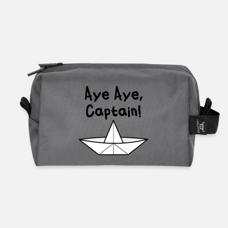 AyeAyeCaptain - Recycelte Kulturtasche - Anthrazit