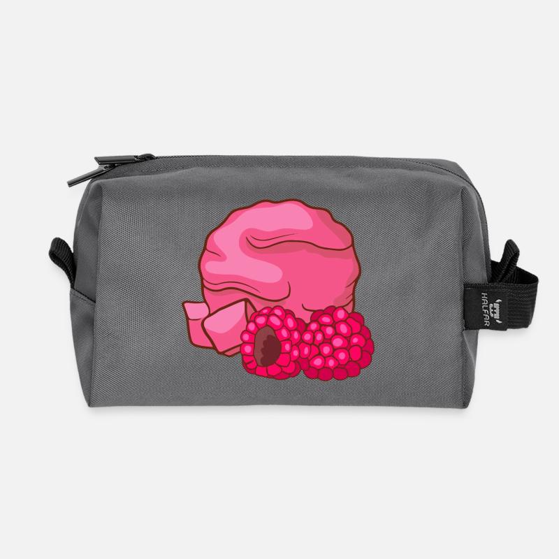 Himbeeren Eis Speiseeis Eiskrem Eiscreme Kugeleis - Recycelte Kulturtasche - Anthrazit