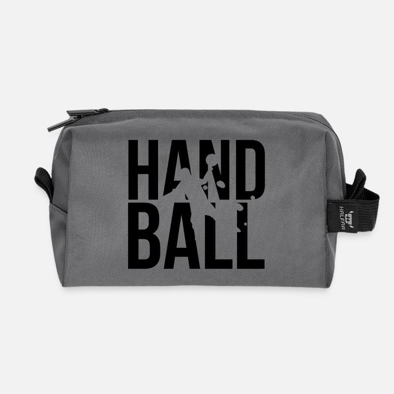 handball handbal - Recycelte Kulturtasche - Anthrazit
