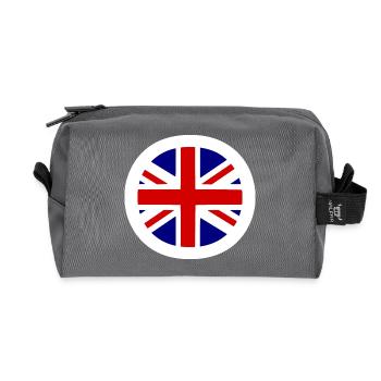 Union Jack - Recycled Toiletry Zip Bag - anthracite - Front