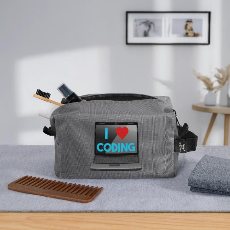 Programmation, programmeurs, informaticiens Trousse de toilette en tissu recyclé