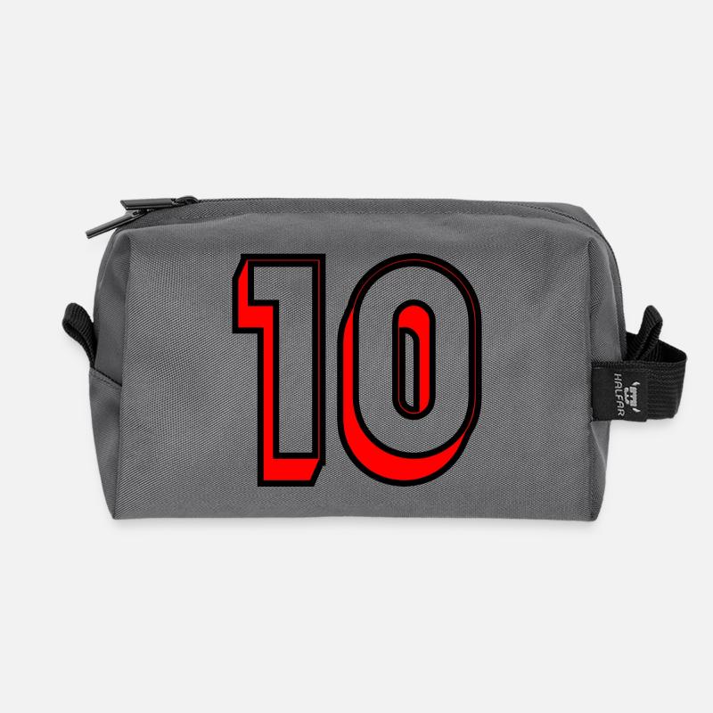 10. GEBURTSTAG. ALLES GUTE ZUM GEBURTSTAG! - Recycelte Kulturtasche - Anthrazit