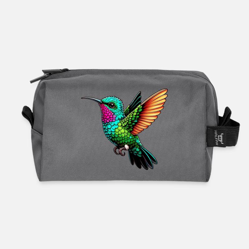 Kolibri - Recycelte Kulturtasche - Anthrazit