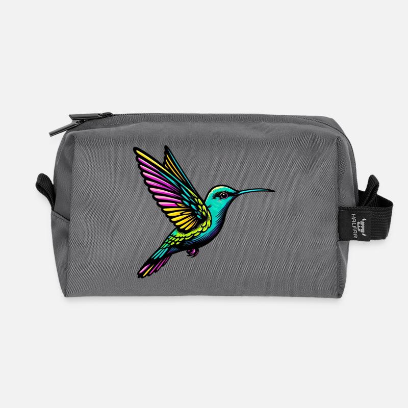 Kolibri - Recycelte Kulturtasche - Anthrazit