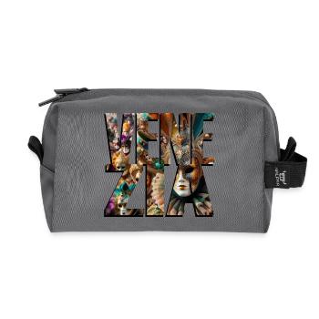 VENEDIG - Recycelte Kulturtasche - Anthrazit - Vorne
