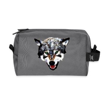 Wolf - Recycelte Kulturtasche - Anthrazit - Vorne