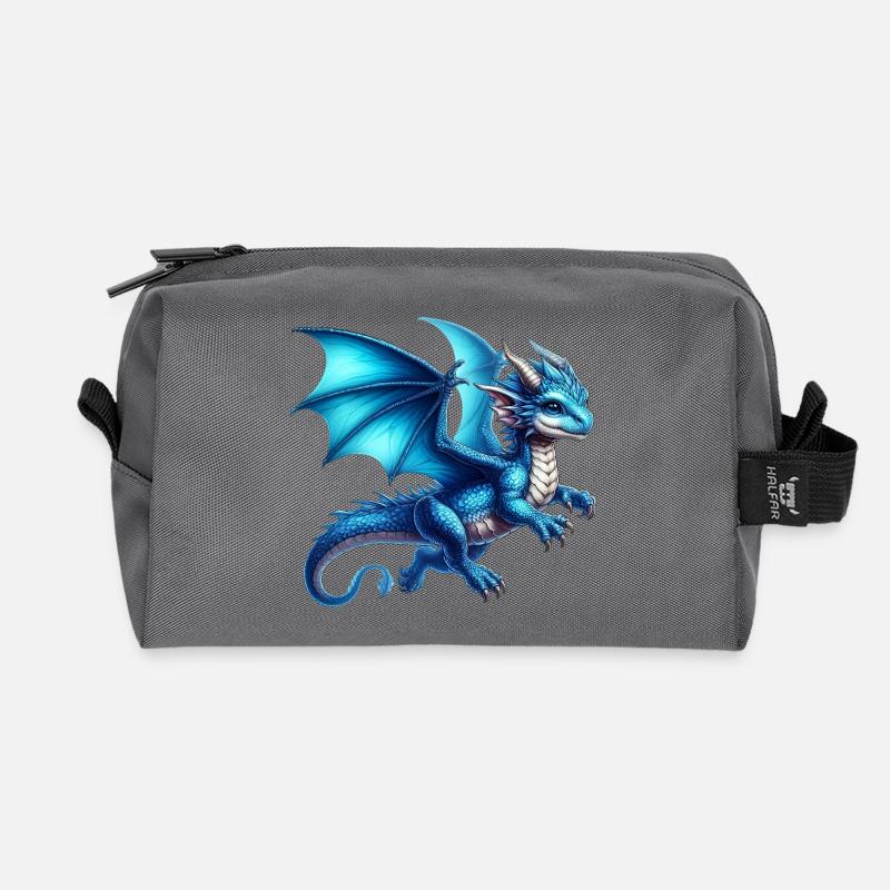 Drache - Recycelte Kulturtasche - Anthrazit