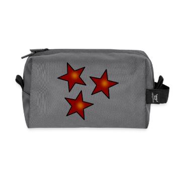 CHRISTMAS. MERRY CHRISTMAS. MERRY CHRISTMAS. NEW YEAR’S DAY - Recycled Toiletry Zip Bag - anthracite - Front