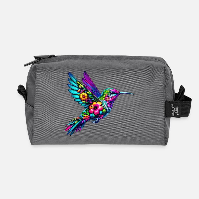 Kolibri - Recycelte Kulturtasche - Anthrazit