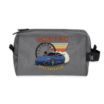 Competition Drift Car - Recycled Toiletry Zip Bag - anthracite - Front
