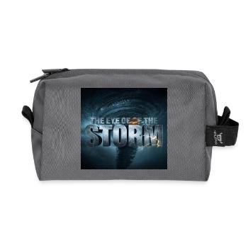 The Eye of the Storm - Recycled Toiletry Zip Bag - anthracite - Front