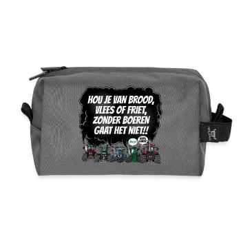 Boerenprotest_tshirt_NL - Recycelte Kulturtasche - Anthrazit - Vorne