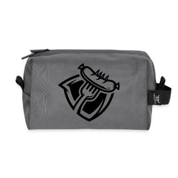 Fourchette à saucisse - Trousse de toilette en tissu recyclé - anthracite - Devant