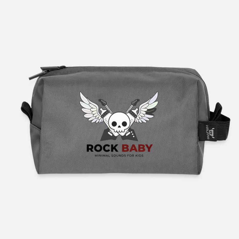 Rock Baby - Recycelte Kulturtasche - Anthrazit