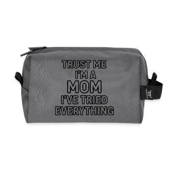 Trust Me, I’m A Mom (I’ve Tried Everything) - Recycled Toiletry Zip Bag - anthracite - Front