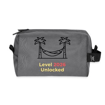 Level 2026 Unlocked Abschluss - Recycelte Kulturtasche - Anthrazit - Vorne