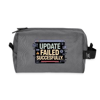 update-failed-successfully - Recycelte Kulturtasche - Anthrazit - Vorne