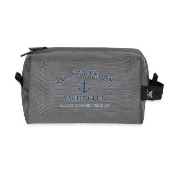 Saint Boredom Yacht Club - Recycled Toiletry Zip Bag - anthracite - Front