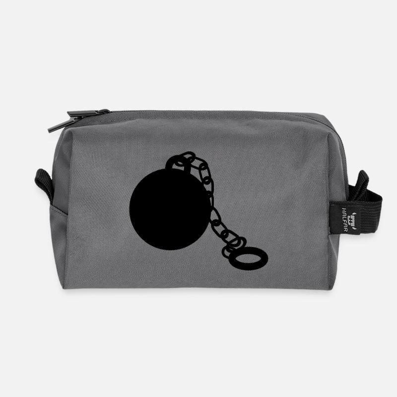 Captured - Recycled Toiletry Zip Bag - anthracite
