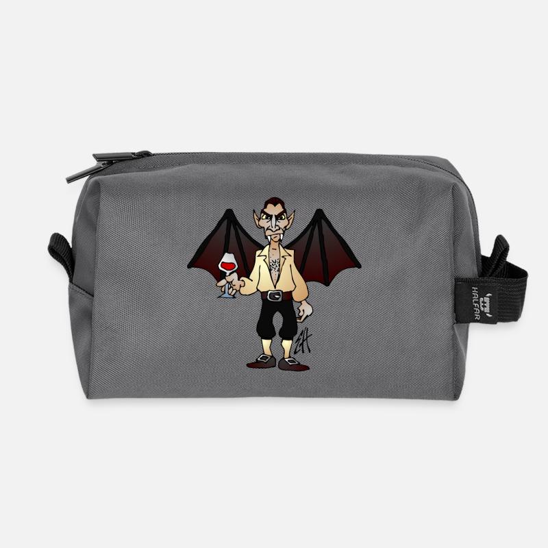 Vampir - Recycelte Kulturtasche - Anthrazit