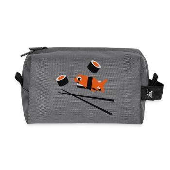 sushi - Trousse de toilette en tissu recyclé - anthracite - Devant