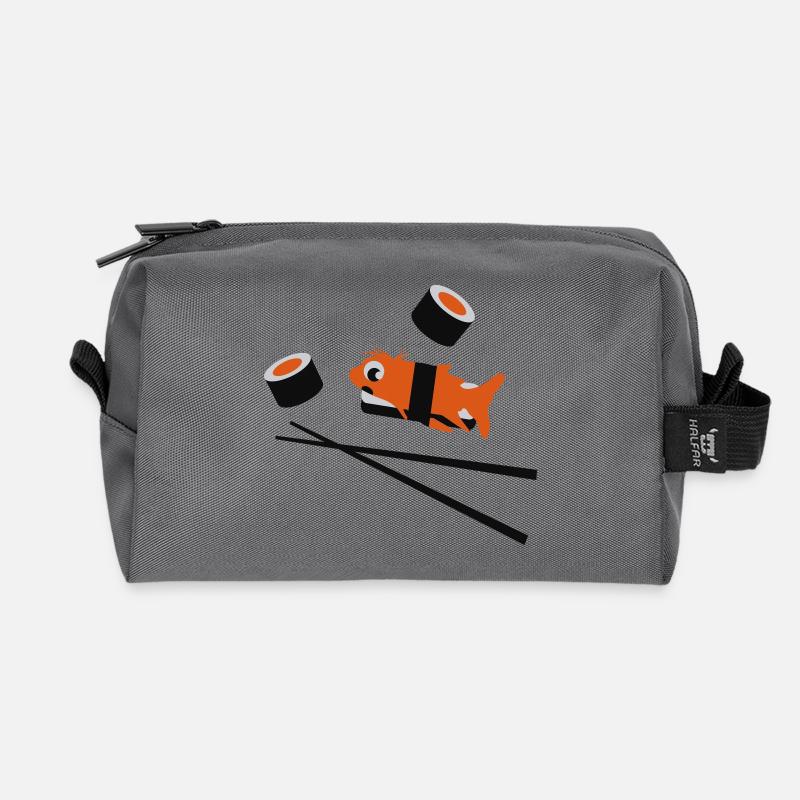 Sushi - Recycelte Kulturtasche - Anthrazit