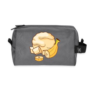 Bananen Eis Speiseeis Eiskrem Eiscreme Kugeleis - Recycelte Kulturtasche - Anthrazit - Vorne