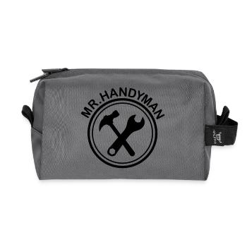 Handwerker handyman - Recycelte Kulturtasche - Anthrazit - Vorne