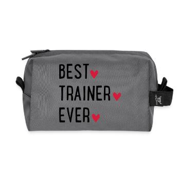 Trainer - Recycelte Kulturtasche - Anthrazit - Vorne