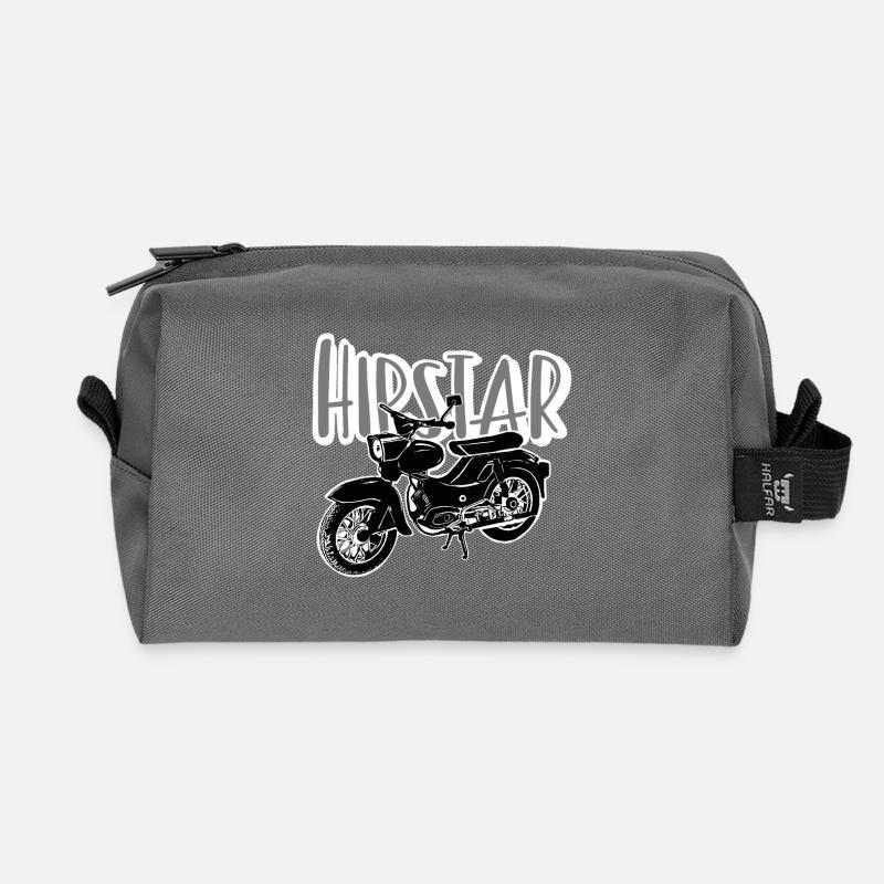 Hipstar Moped - Recycelte Kulturtasche - Anthrazit