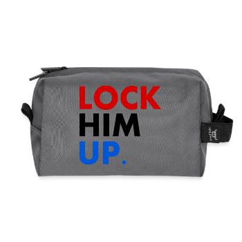 Lock him up - Recycelte Kulturtasche - Anthrazit - Vorne