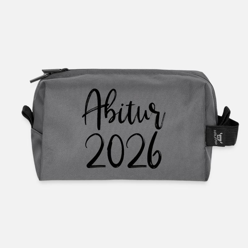 Abitur 2026 - Recycelte Kulturtasche - Anthrazit