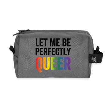 LGBTQ Pride Month - Lass mich vollkommen queer sein - Recycelte Kulturtasche - Anthrazit - Vorne