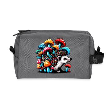 Champignons Riccio con Fungo Funghi - Trousse de toilette en tissu recyclé - anthracite - Devant