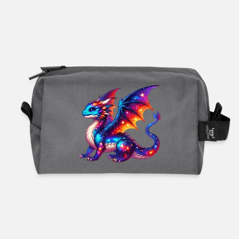Drache - Recycelte Kulturtasche - Anthrazit