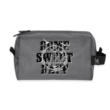 Home Sweet Haff - Trousse de toilette en tissu recyclé - anthracite - Devant