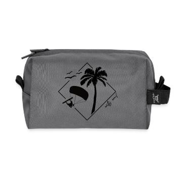 Kite Vibes - Recycelte Kulturtasche - Anthrazit - Vorne