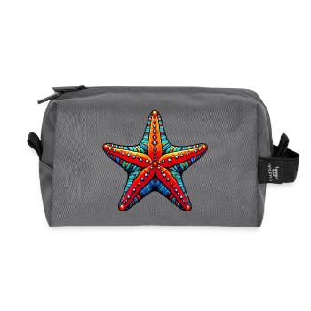 Étoile de mer - Trousse de toilette en tissu recyclé - anthracite - Devant