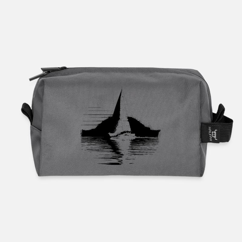 Segelschiff - Recycelte Kulturtasche - Anthrazit