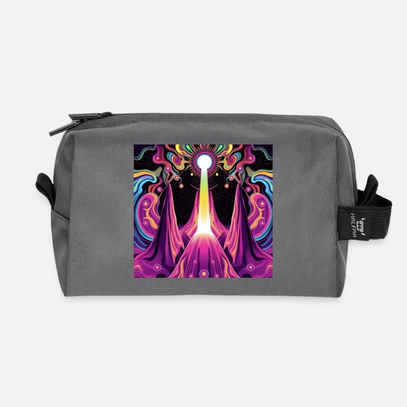 Psychedelic - Recycelte Kulturtasche - Anthrazit